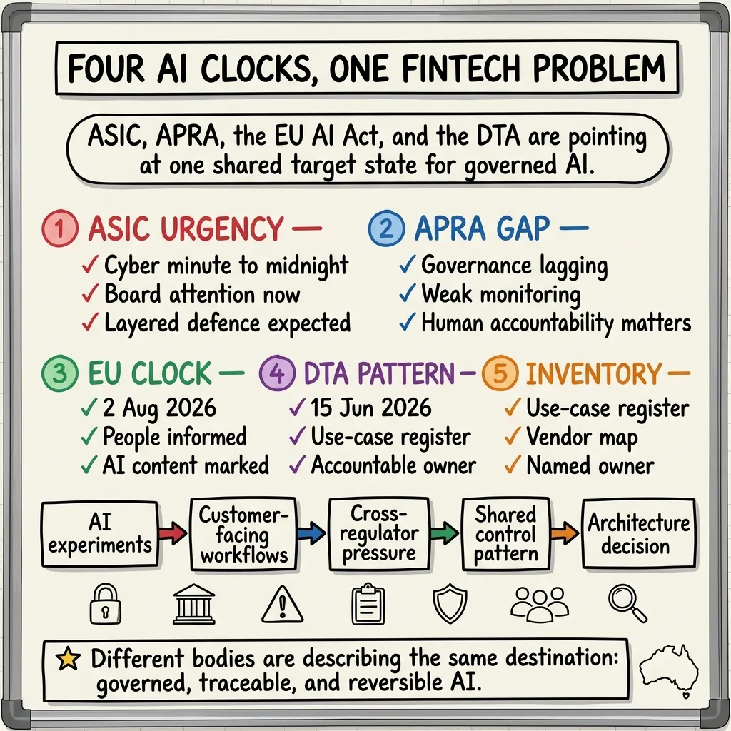 Four AI Clocks and Target State