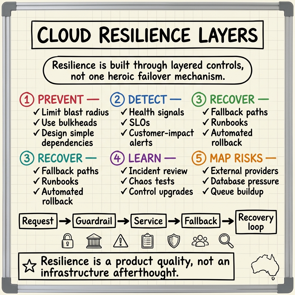 Whiteboard summary of: Resilience Engineering in the Cloud: Building Systems That Survive
